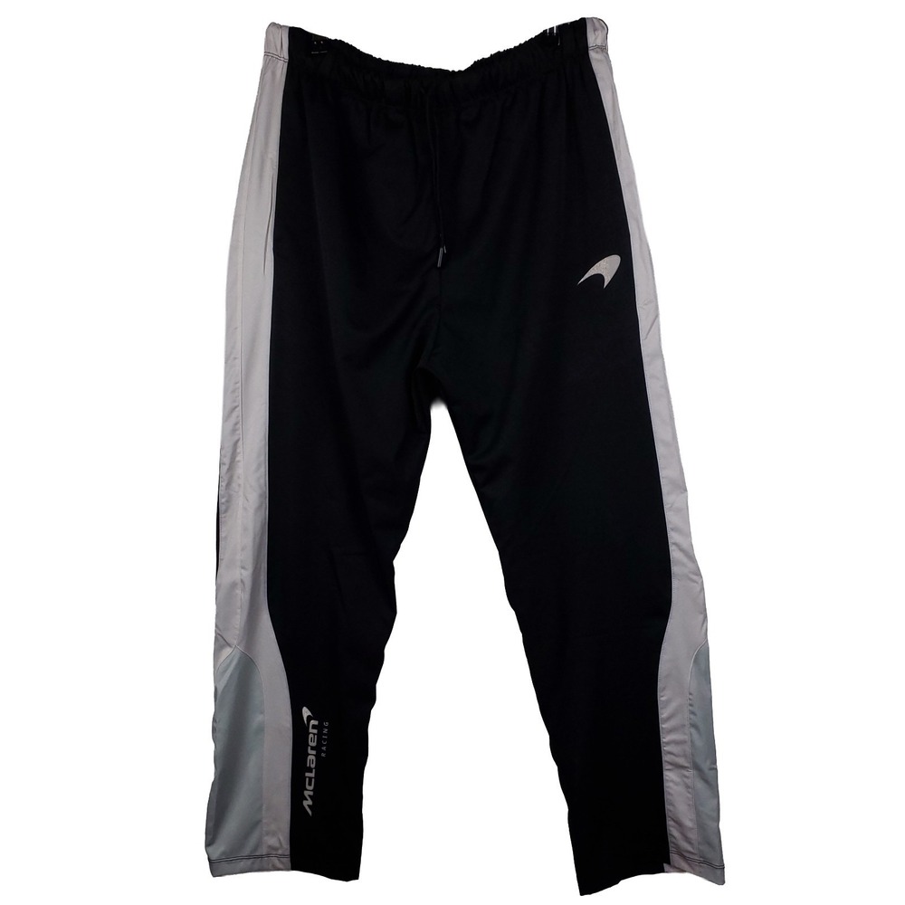 McLaren Racing Mitchell & Ness‎ 2XL XXL Track Pants Black Light Gray NWT